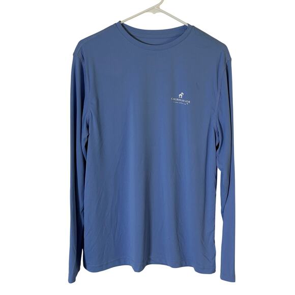 Caribbean Joe Men's Long Sleeve Fish Graphic Performance Shirt M Medium NWOT - Picture 2 of 8